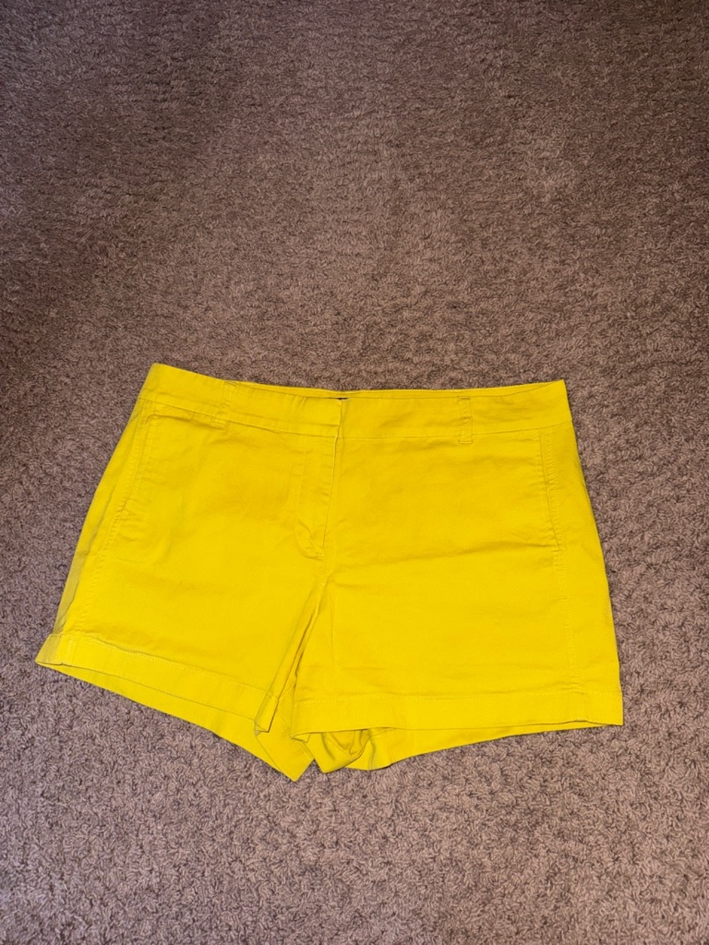 J. Crew Yellow Cotton Bermuda Shorts